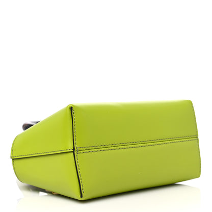 Fendi Vitello King Plexiglass Logo Embossed Mini By The Way Top Handle Boston Bag Wasabi 4 of 10