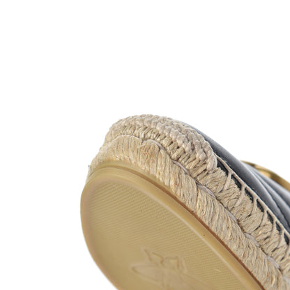 Gucci Nappa Matelasse GG Marmont Espadrille Slippers 36 Black 11 of 13