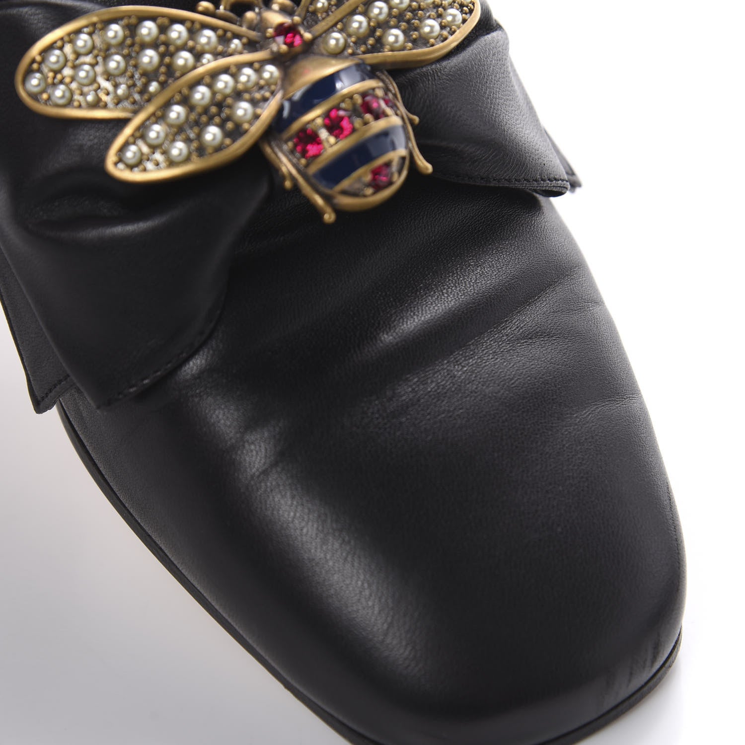Gucci Nappa Queen Margaret Loafers 37 Black 9 of 14