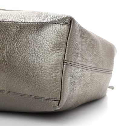 Gucci Metallic Pebbled Calfskin Medium Soho Chain Shoulder Bag Sasso 8 of 15