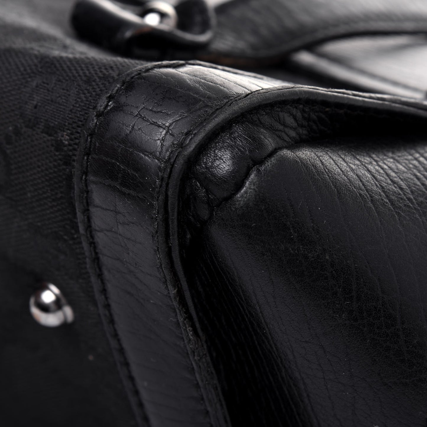 Monogram Bamboo Bullet Bag Black