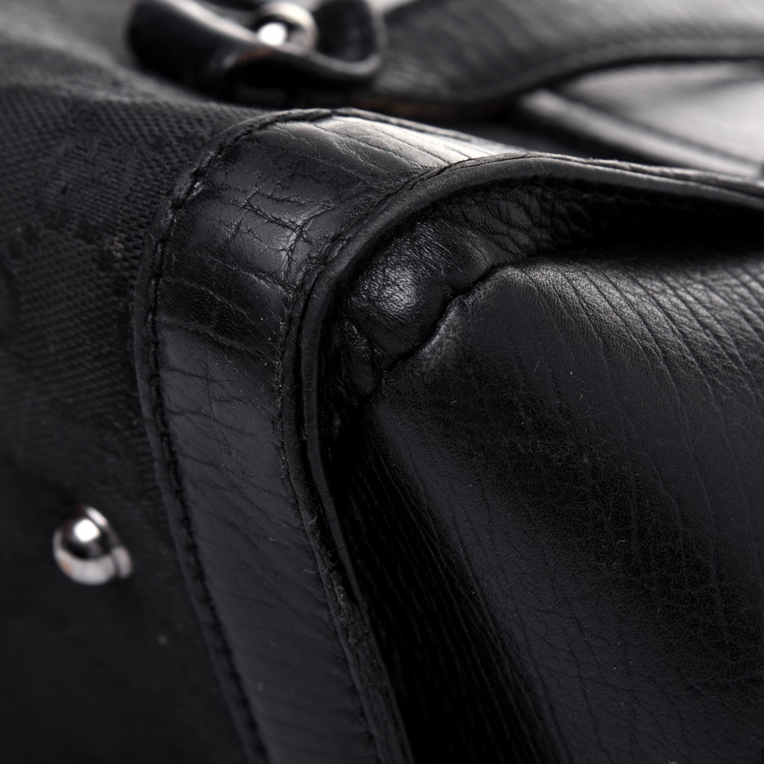 Gucci Monogram Bamboo Bullet Bag Black 18 of 31