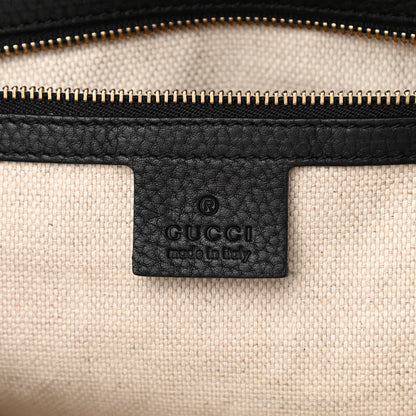 Gucci Pebbled Calfskin Small Soho Top Handle Bag Black 5 of 11