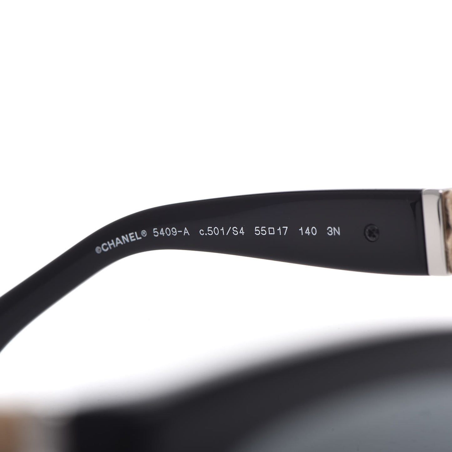 Acetate Rope Cat Eye Sunglasses 5409-A Black