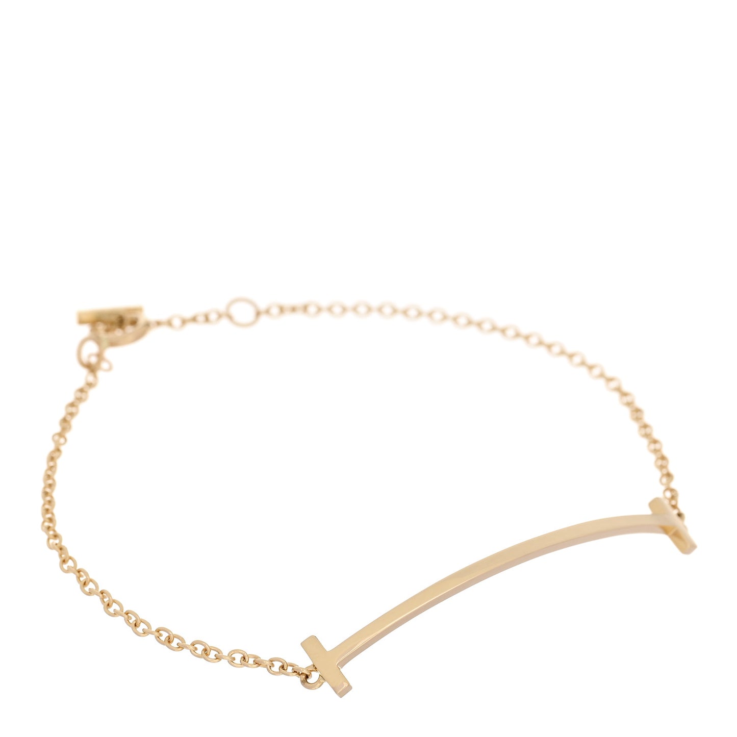 18K Yellow Gold T Smile Bracelet