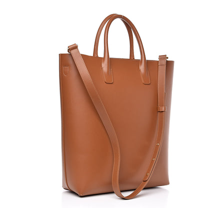 Mansur Gavriel Calfskin North South Tote Saddle 3 of 10