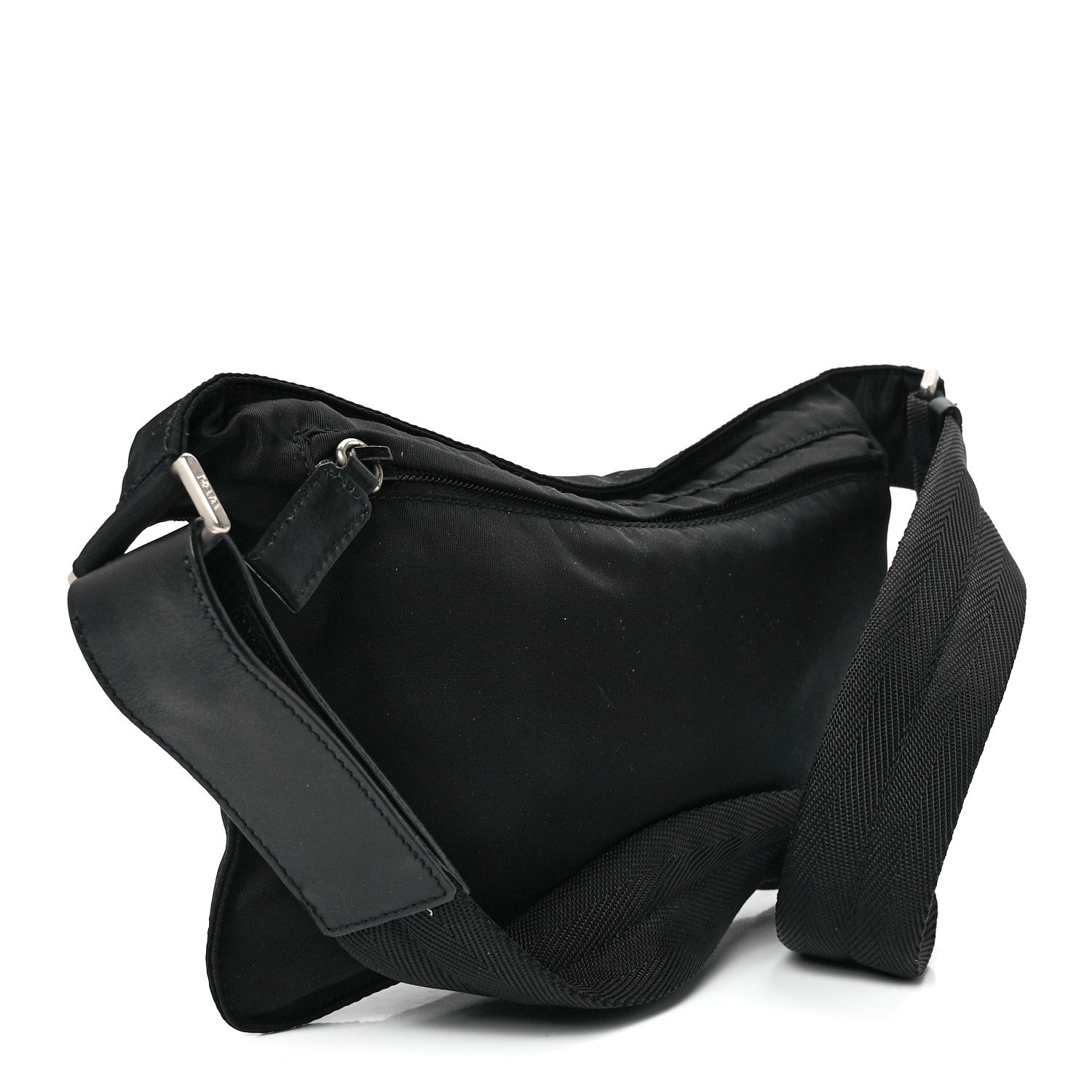Prada Tessuto Nylon Belt Bag Black 3 of 11