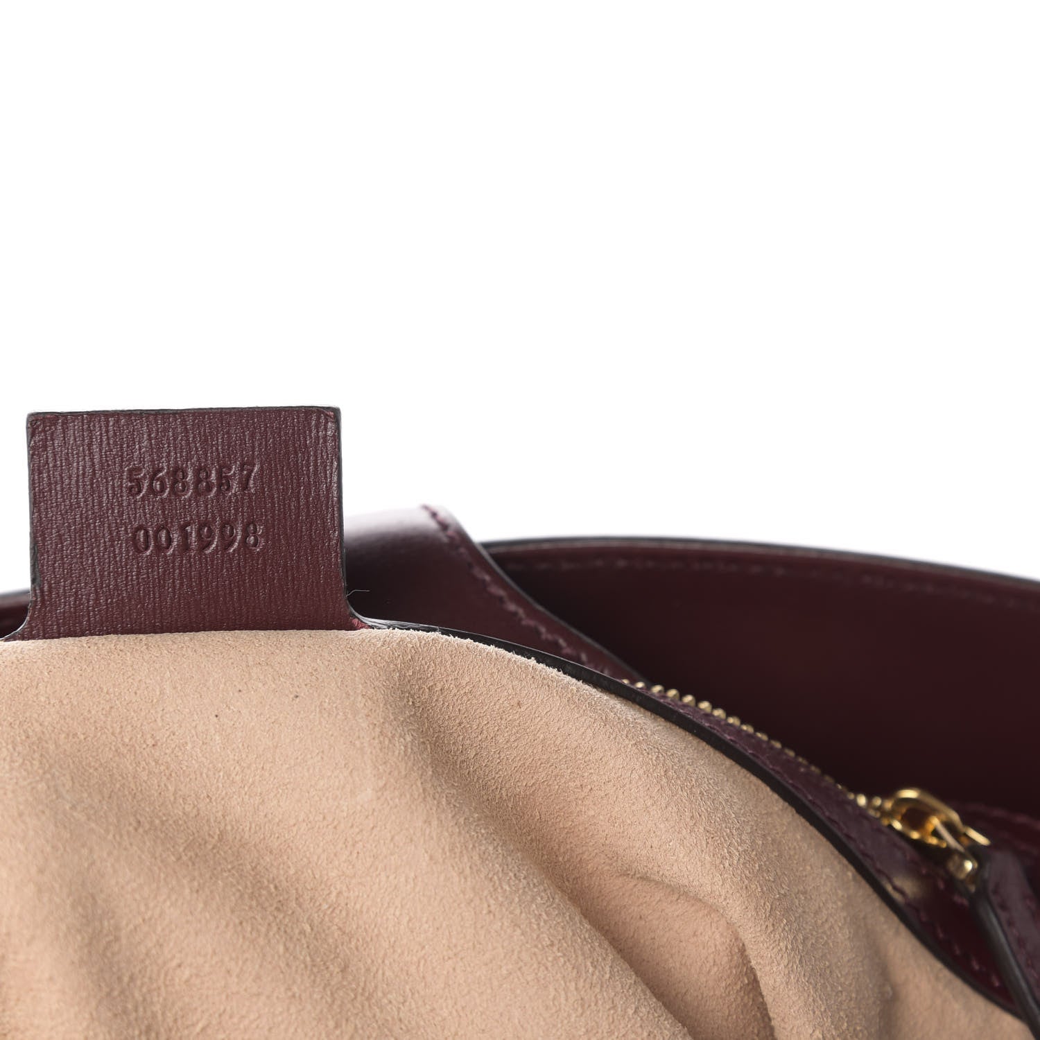 Gucci GG Monogram Calfskin Medium Arli Shoulder Bag Sahara Rubino Chardonnay 8 of 12