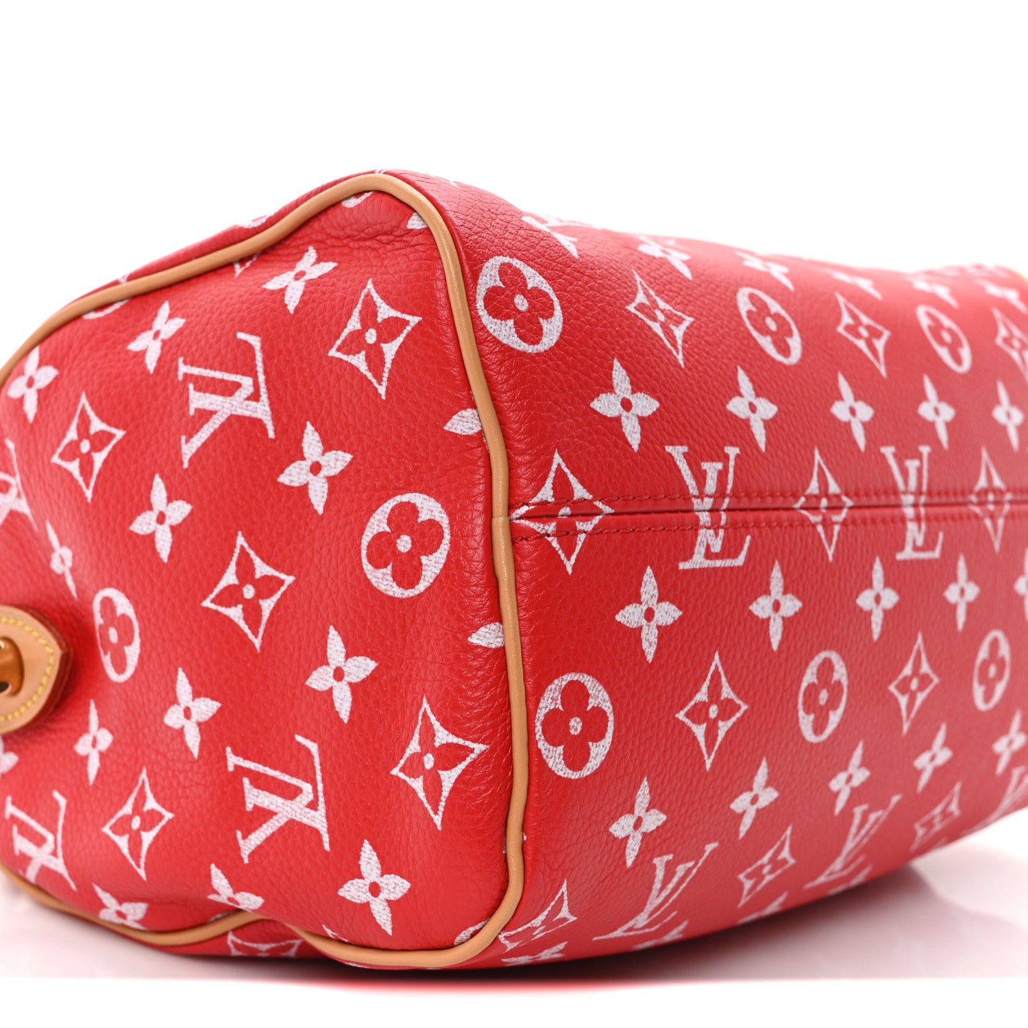 Louis Vuitton Soft Calfskin Monogram Speedy P9 Bandouliere 25 Red 9 of 10