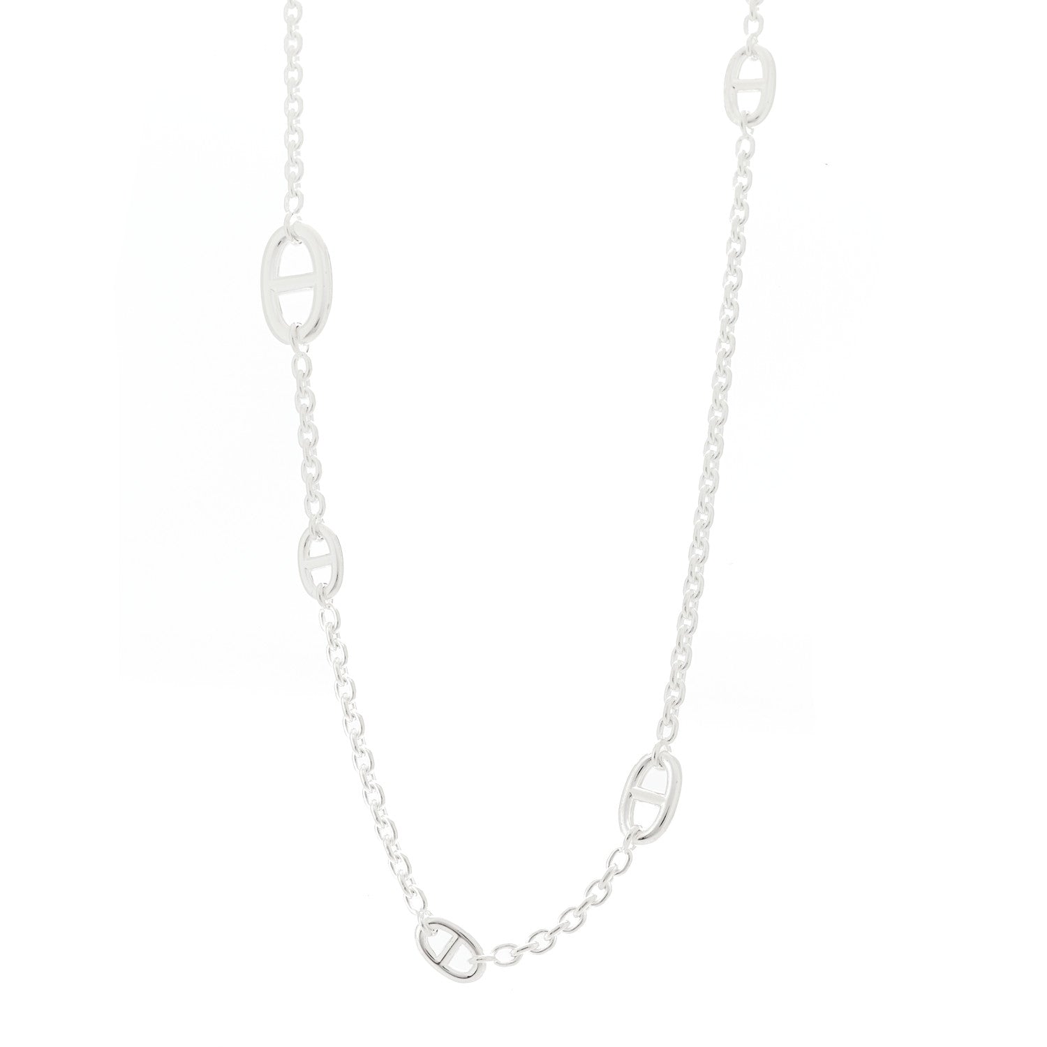 Hermes Sterling Silver Farandole Necklace 120 1 of 6