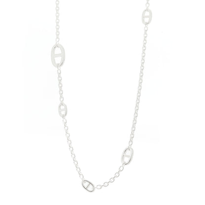 Hermes Sterling Silver Farandole Necklace 120 1 of 6