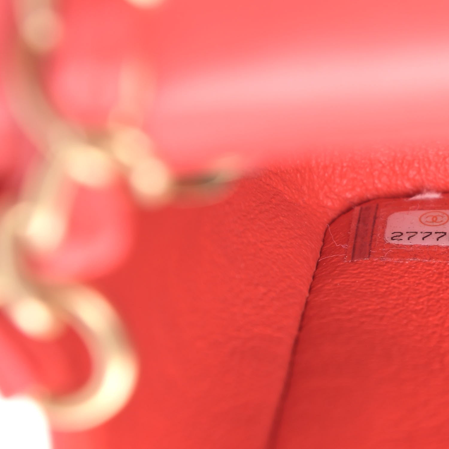Chanel Lambskin Quilted Mini Rectangular Flap Red 6 of 8
