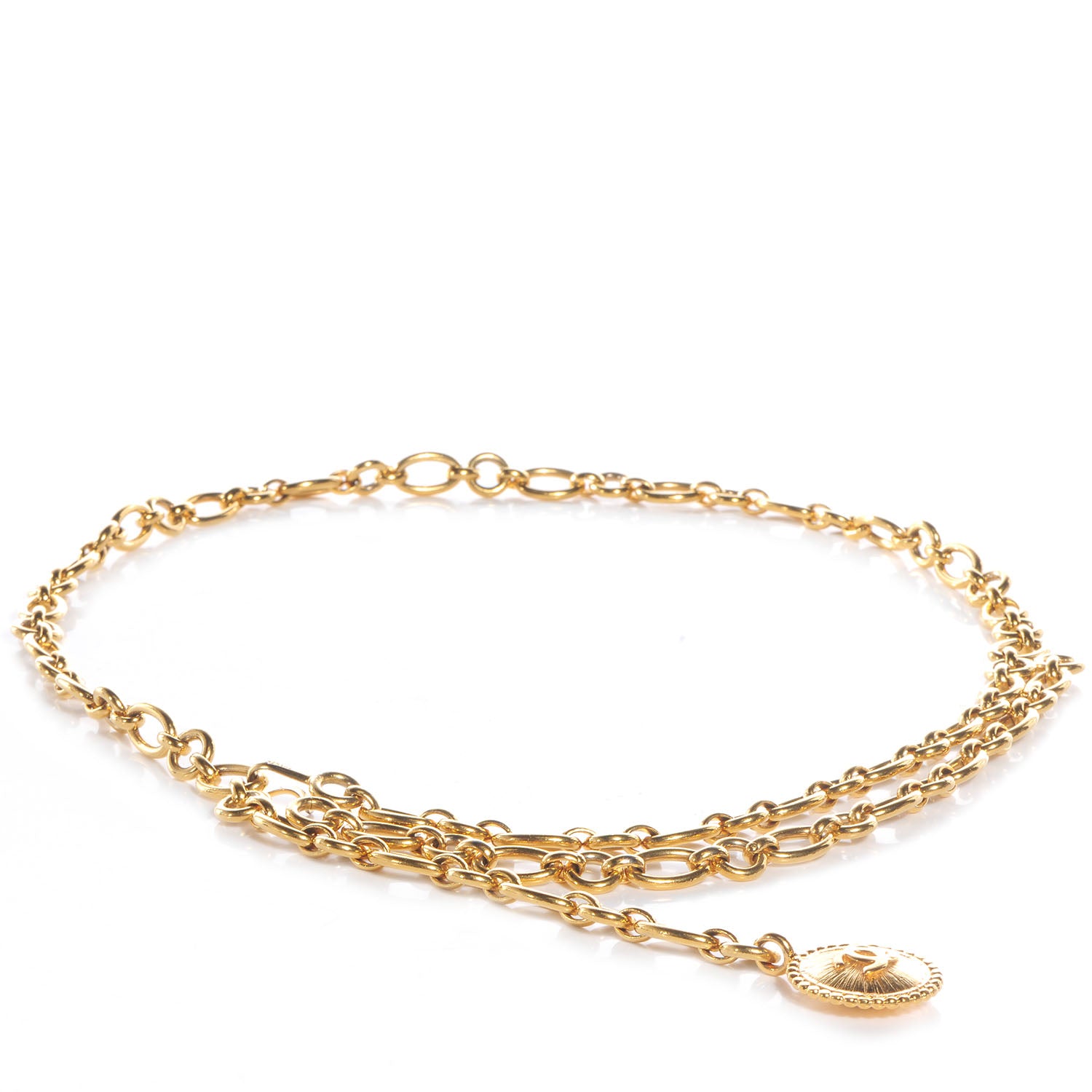 Chanel Chain Sunburst Medallion CC Belt Gold 1 of 4