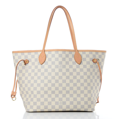 Louis Vuitton Damier Azur Neo Neverfull MM Rose Ballerine 3 of 11