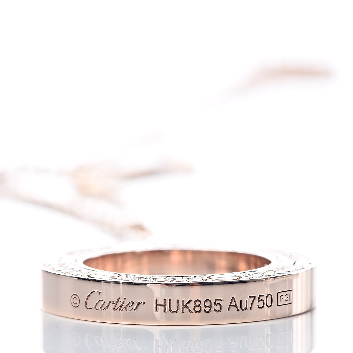 Cartier 18K Pink Gold Diamond LOVE Paved Necklace 4 of 6