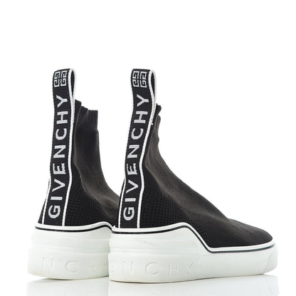 Givenchy Technical Canvas Knit Womens George V Sock Sneakers 37.5 Black 4 of 10