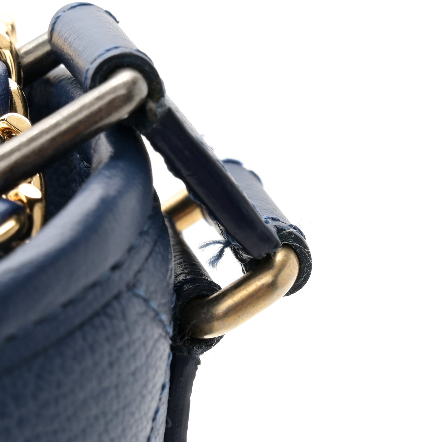 Chanel Patent Goatskin Quilted Small Gabrielle Hobo Blue 11 of 11