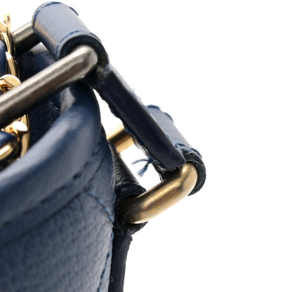 Chanel Patent Goatskin Quilted Small Gabrielle Hobo Blue 11 of 11
