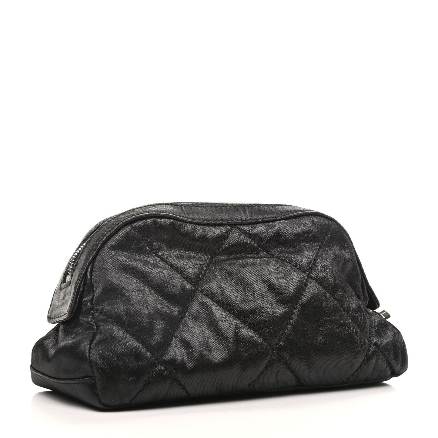 Coated Canvas Biarritz Cosmetic Case Black