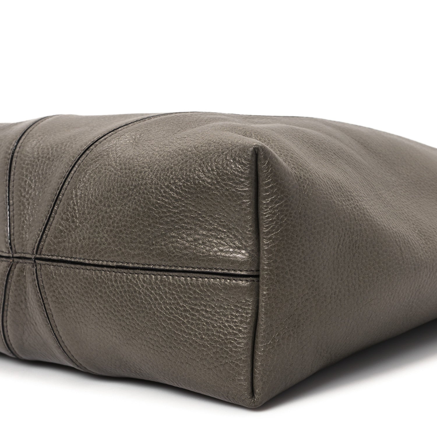 Chloe Grained Calfskin Large Spin Tote Flannel Grey 10 of 10