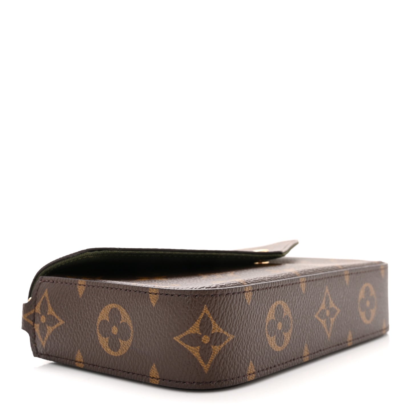 Monogram Felicie Strap & Go Kaki