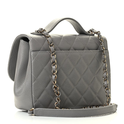 Chanel Caviar Quilted Medium Business Affinity Flap Grey 3 of 9