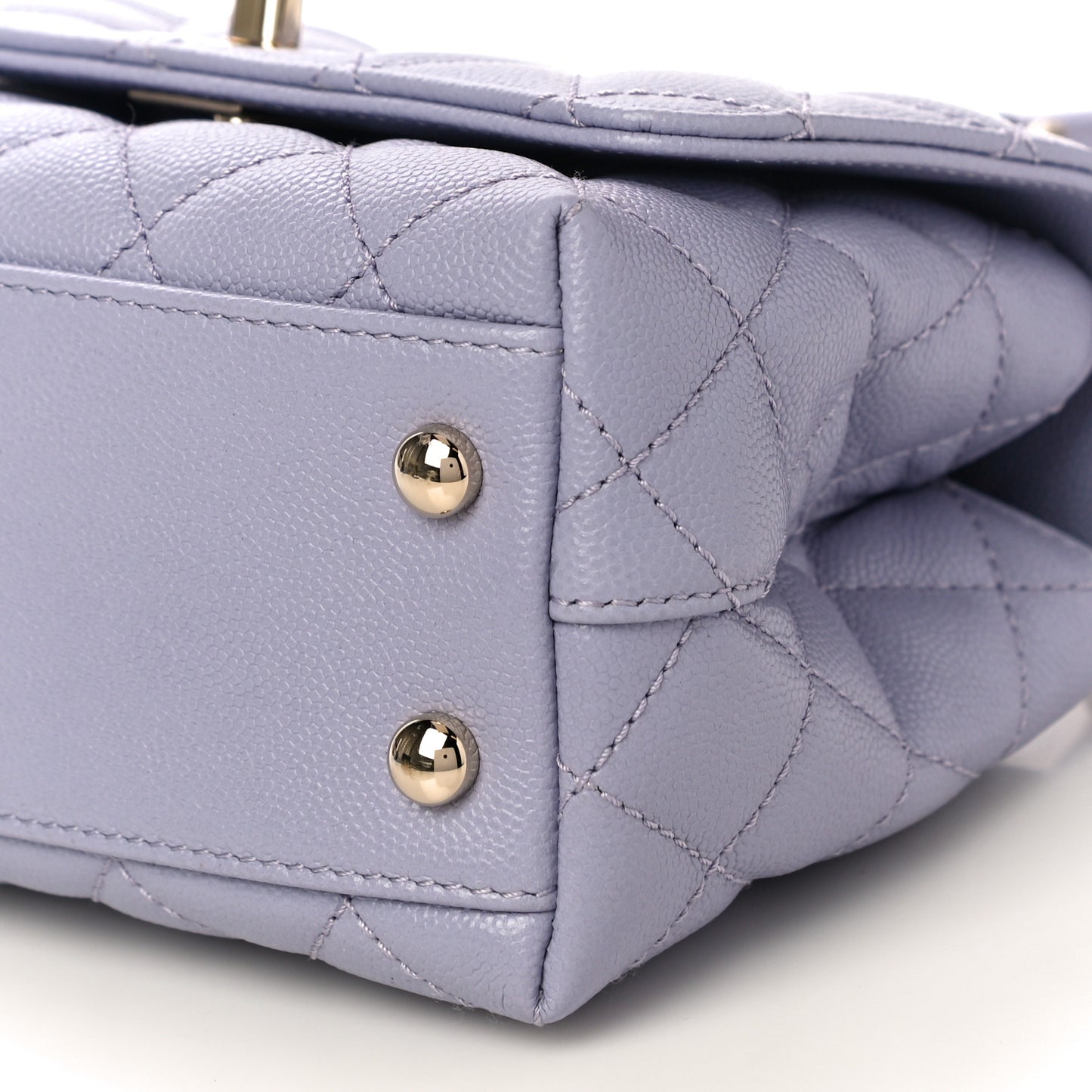 Caviar Quilted Extra Mini Coco Handle Flap Light Purple