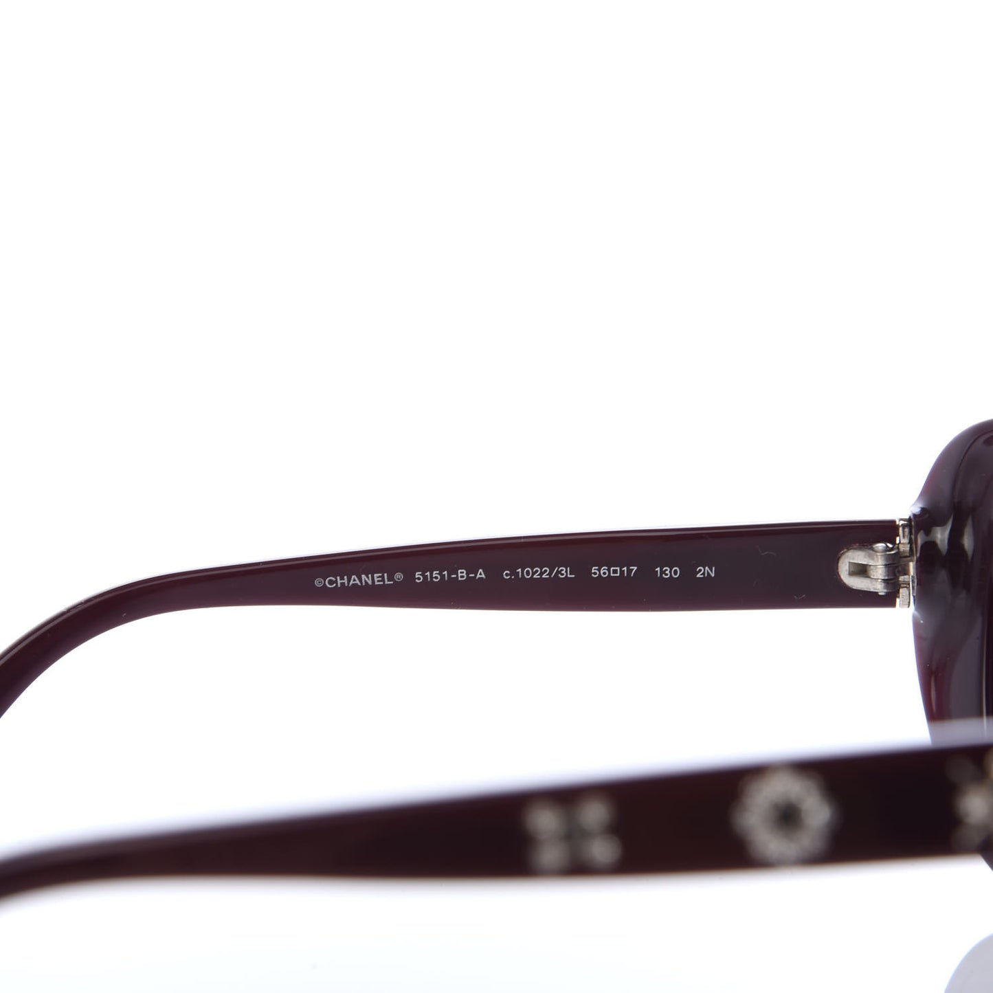 Crystal CC Sunglasses 5151-B Burgundy