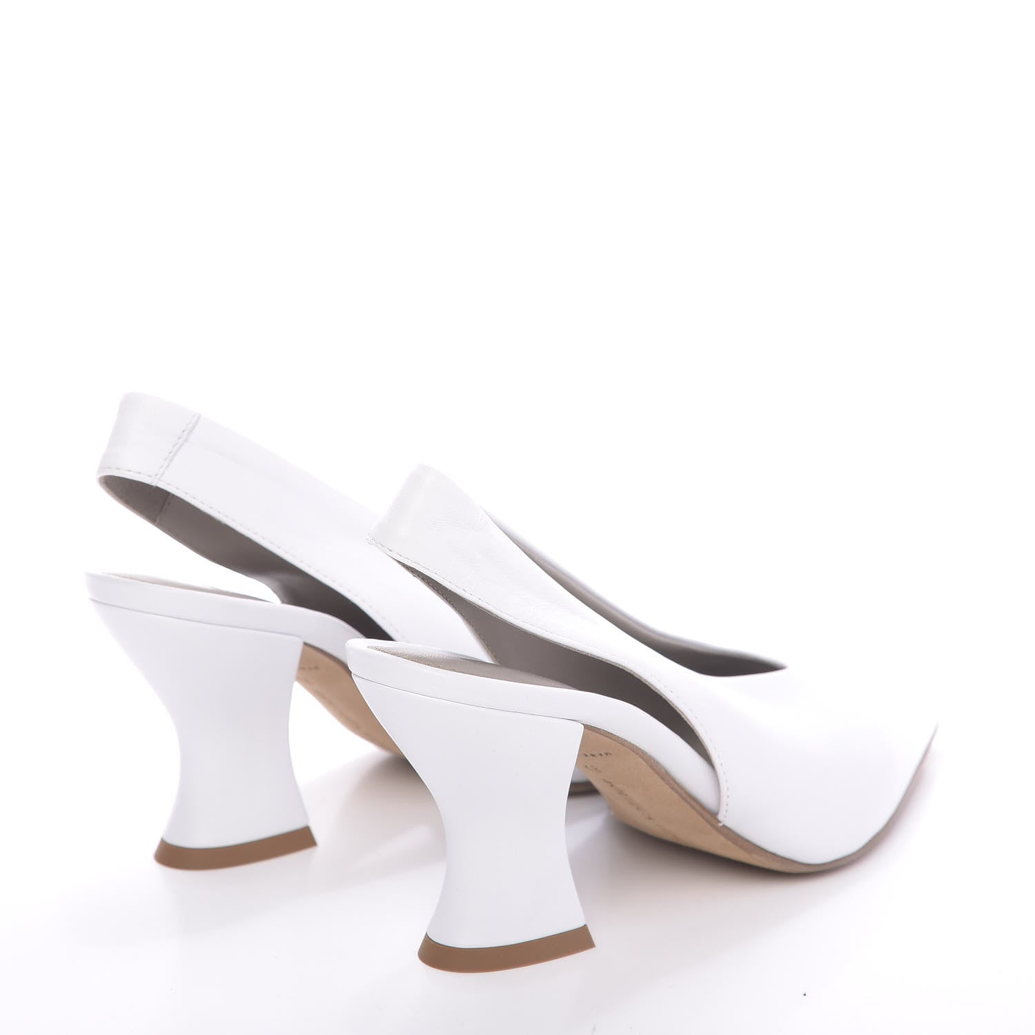 Bottega Veneta Nappa Almond Slingback Pumps 37 Ivory 4 of 11