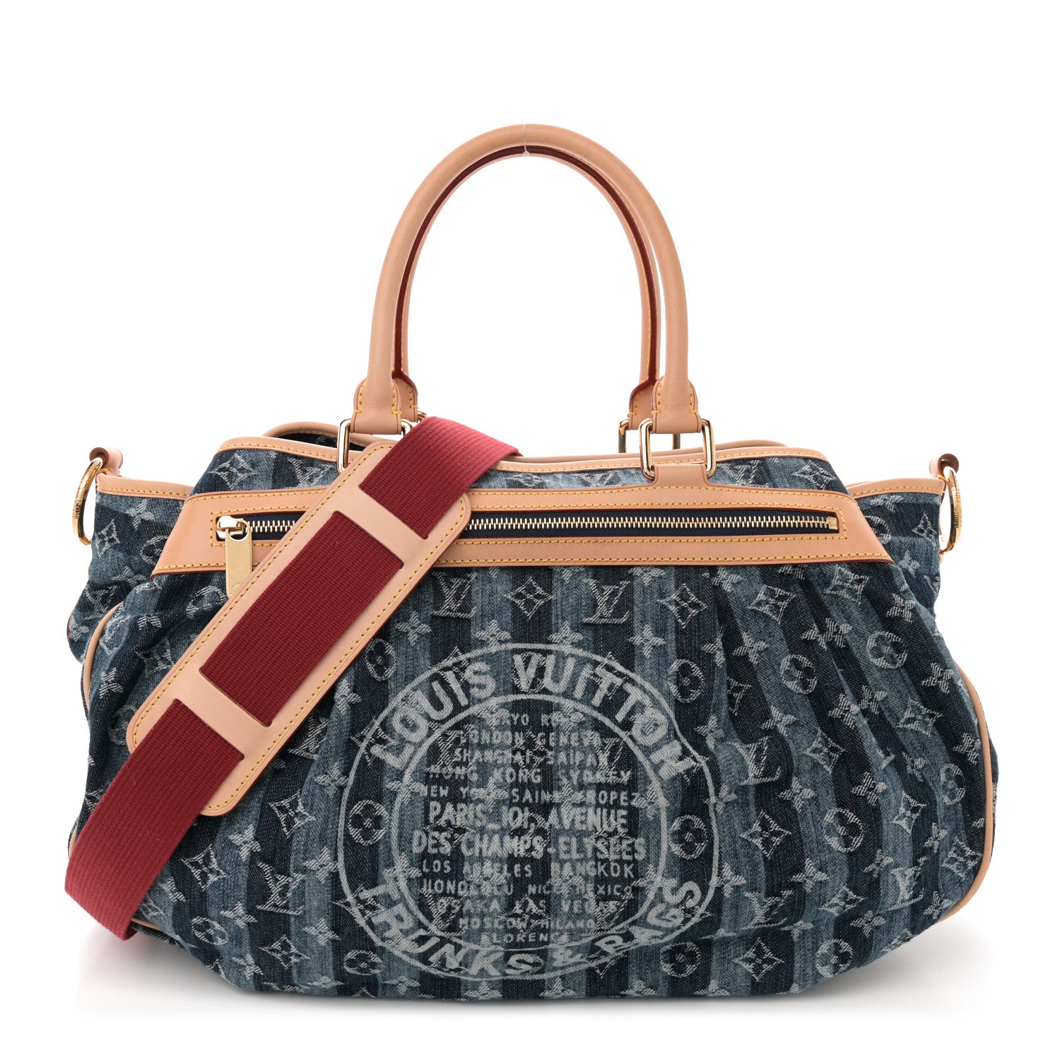 Louis Vuitton Denim Raye Cabas GM 1 of 12