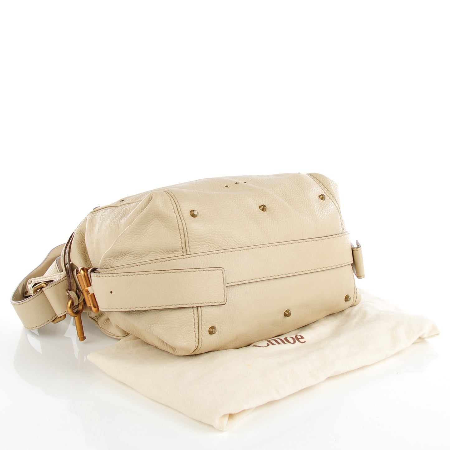 Calfskin Paddington Satchel Ivory