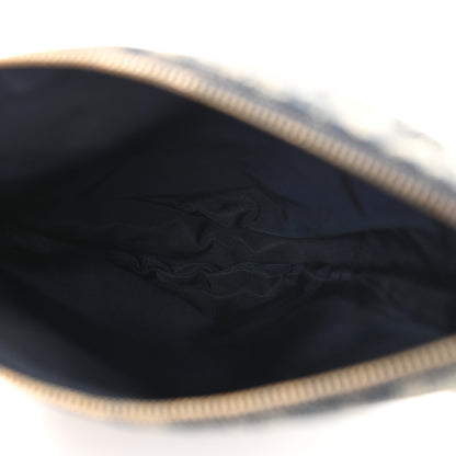 Christian Dior Monogram Mini Saddle Pochette Navy 5 of 13