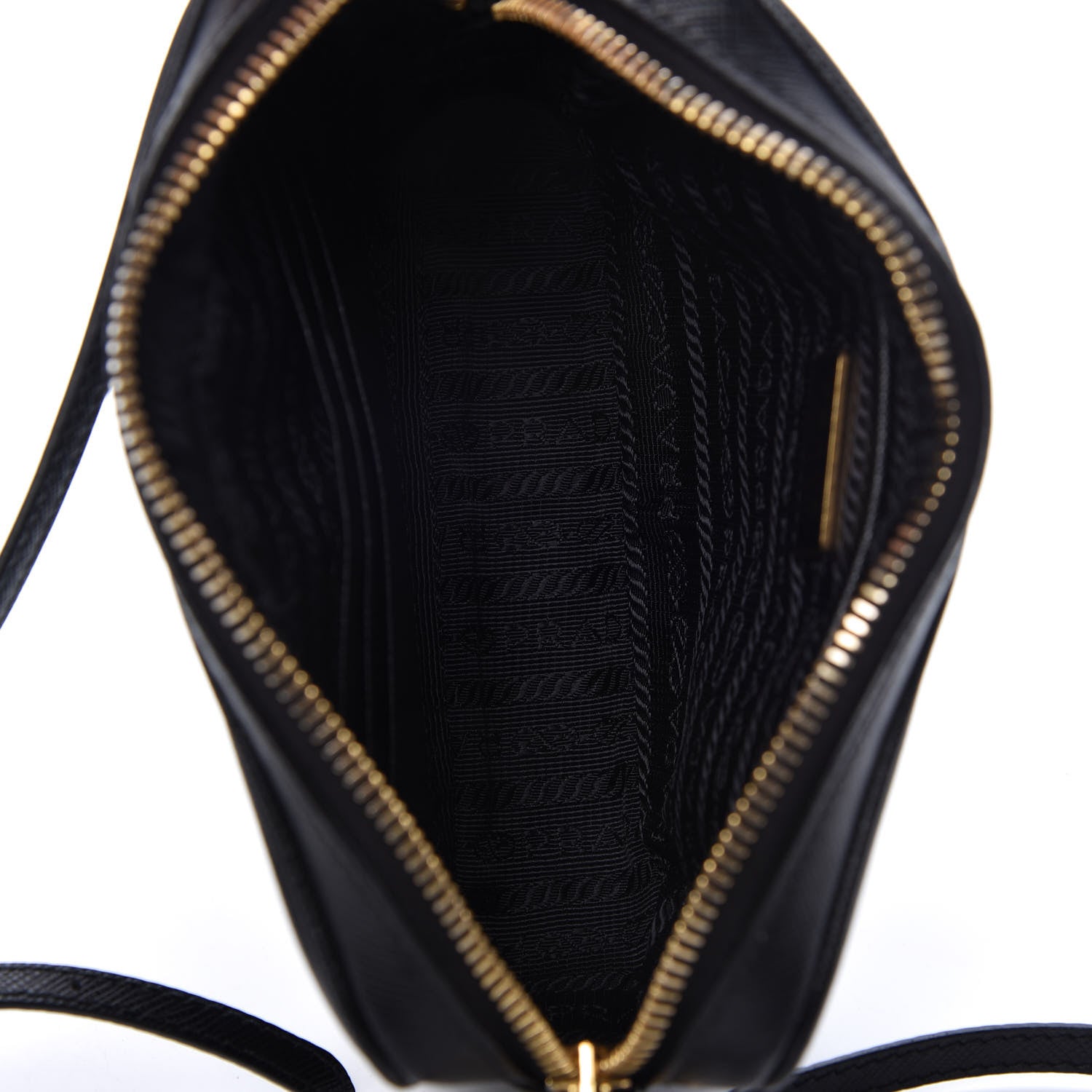Prada Saffiano Lux Small Camera Crossbody Bag Black 5 of 10