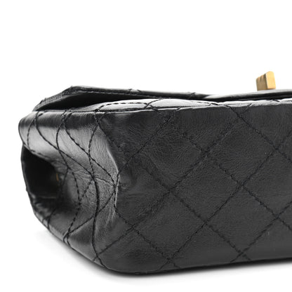 Chanel Aged Calfskin Quilted 2.55 Reissue Mini Flap Black 5 of 11