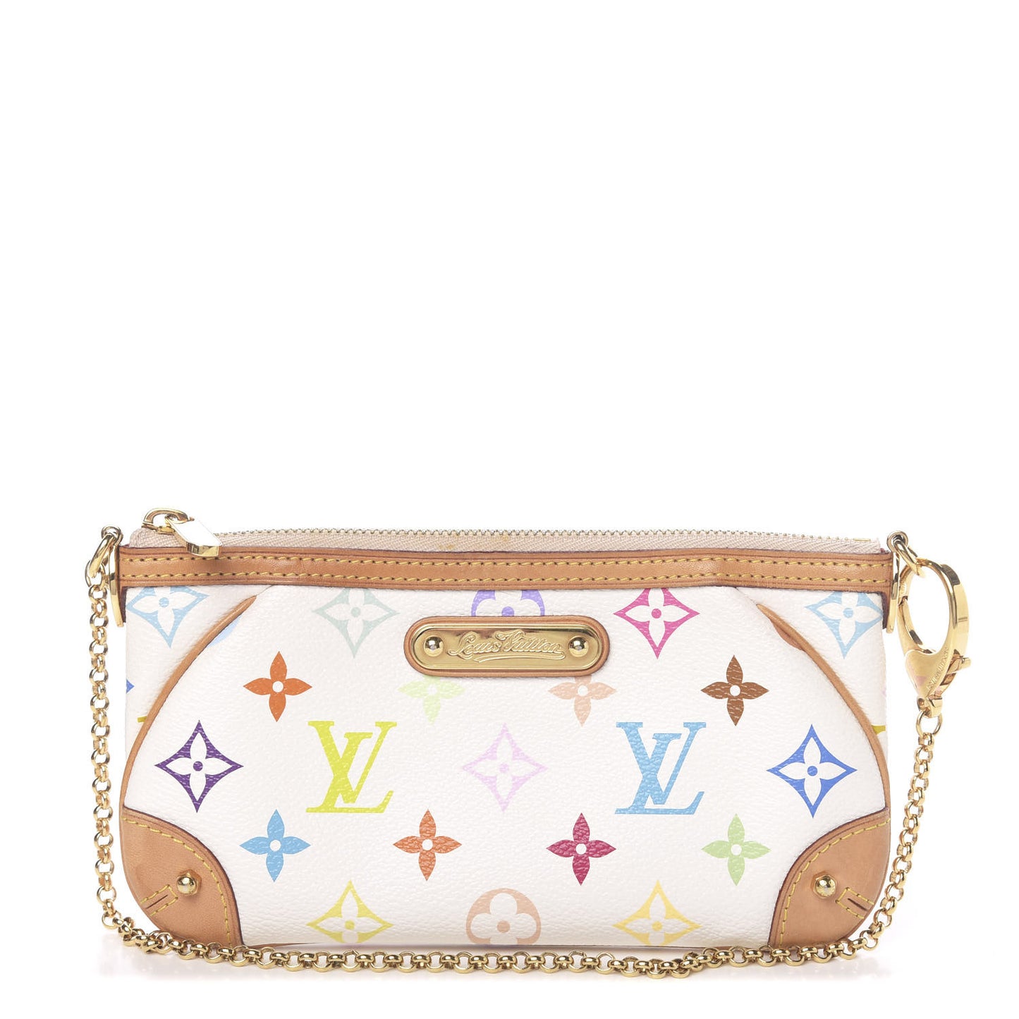 Monogram Multicolor Pochette Milla MM White