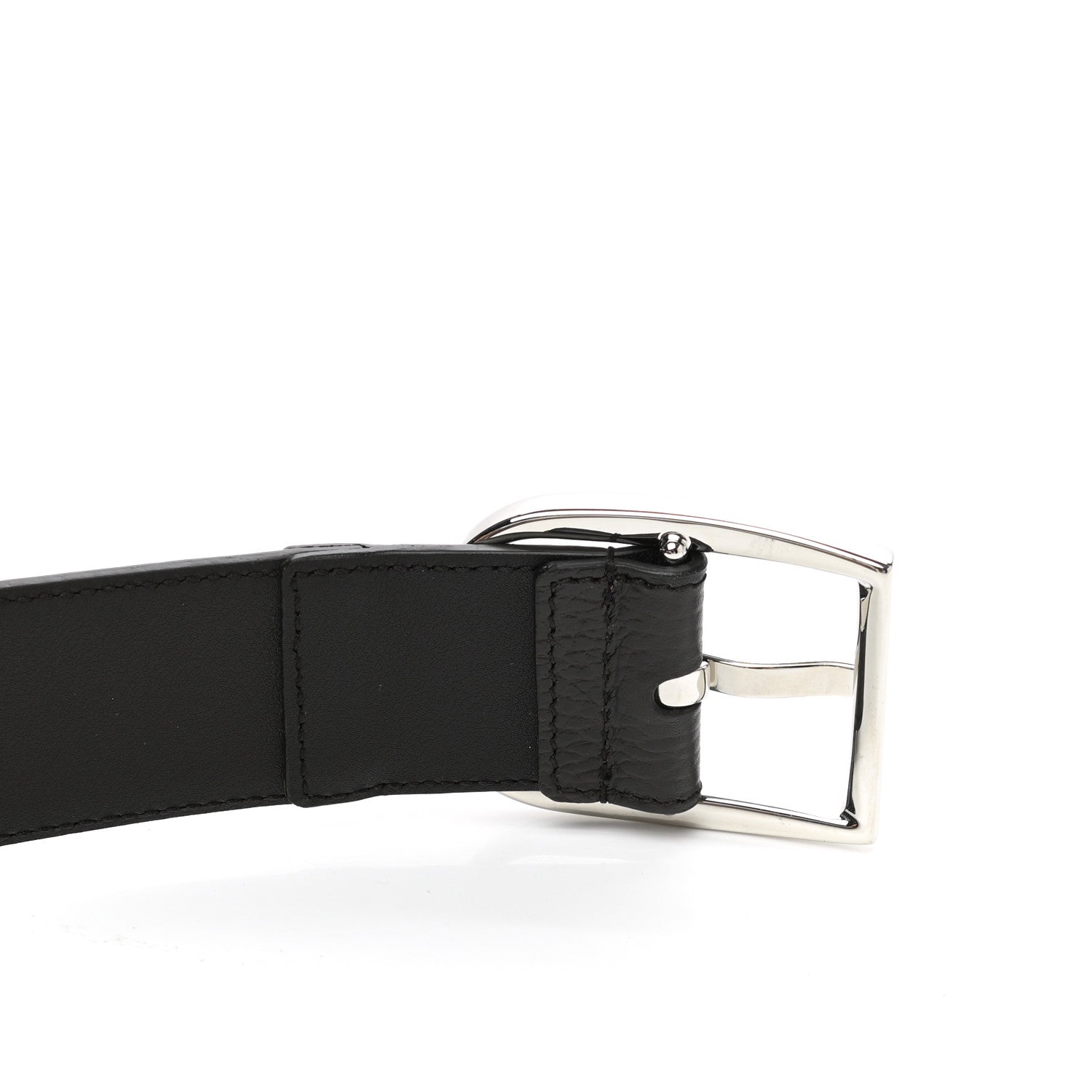 Gucci Monogram Dollar Calfskin 40mm Belt 85 34 Beige Ebony Testa di Moro 4 of 6