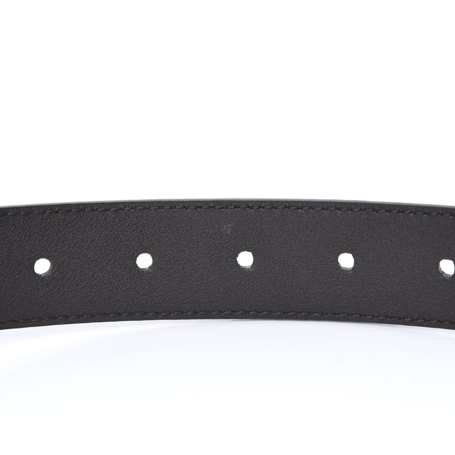 Gucci Calfskin Belt 85 34 Dark Brown 6 of 7