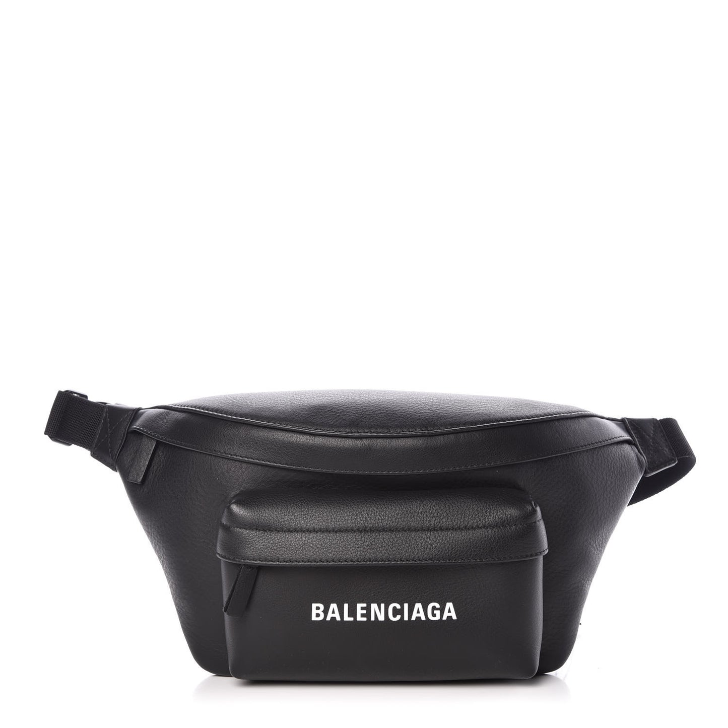 Smooth Calfskin Logo Large Everyday Beltpack Black White