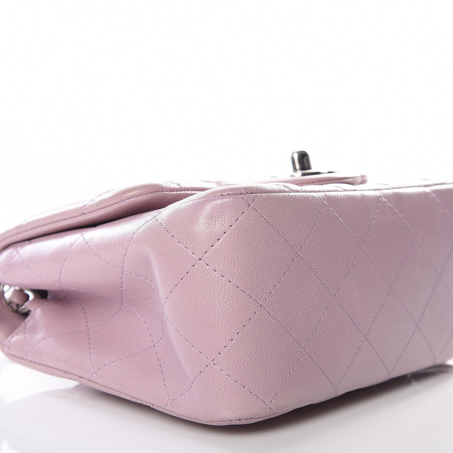 Chanel Lambskin Quilted Mini Square Flap Light Purple 5 of 11