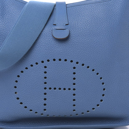 Hermes Taurillon Clemence Evelyne III GM Mykonos 10 of 12