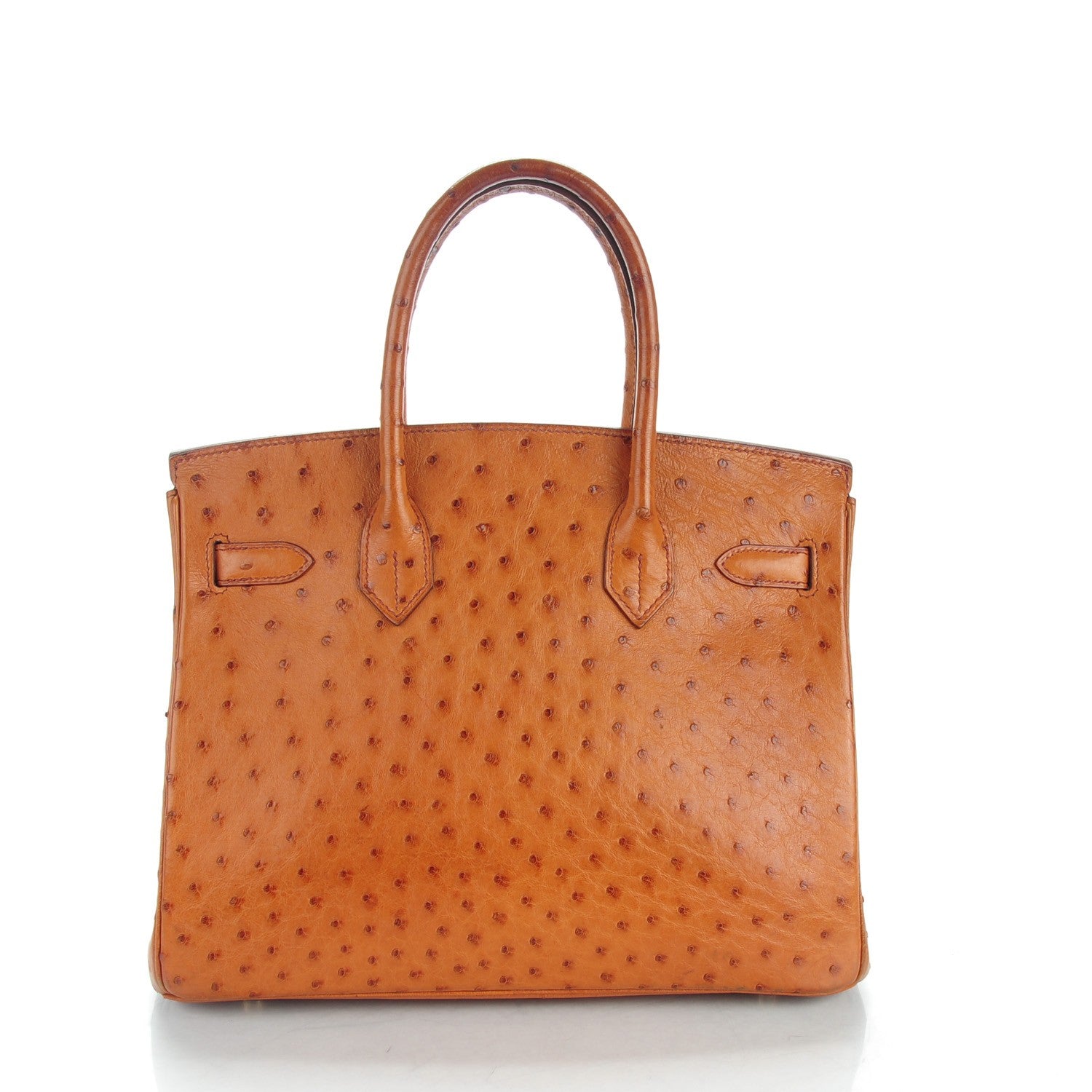 Hermes Ostrich Birkin 30 Cognac 4 of 26