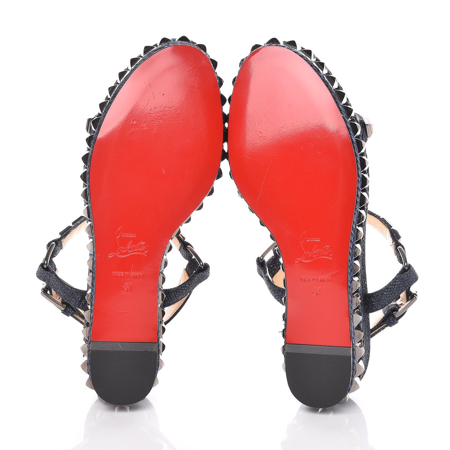 Glitter Luminor Cataclou 60 Platform Sandals 37 Navy