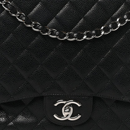 Chanel Caviar Quilted Maxi Double Flap Black 8 of 10