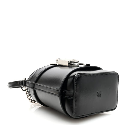 Givenchy Box Calfskin Micro Shark Lock Bucket Bag Black 4 of 9
