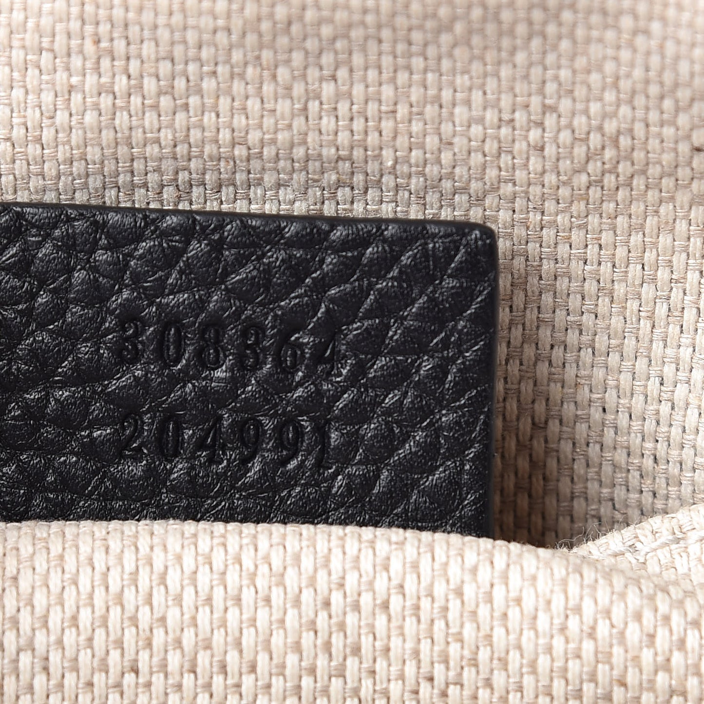 Pebbled Calfskin Small Soho Disco Bag Black