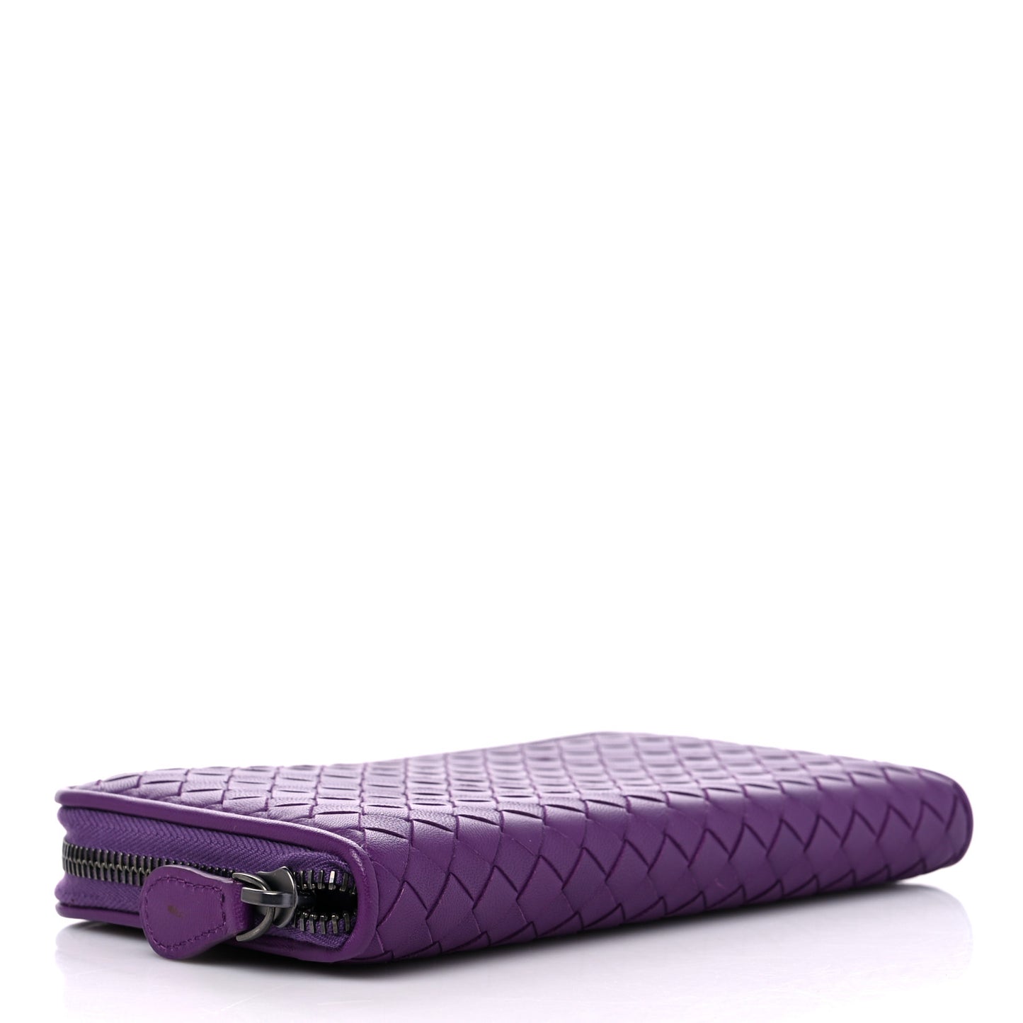 Nappa Intrecciato Zip Around Wallet Monalisa