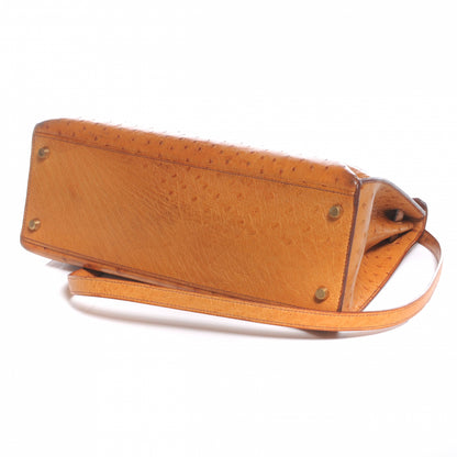 Hermes Ostrich Kelly Retourne 32 Gold 4 of 12