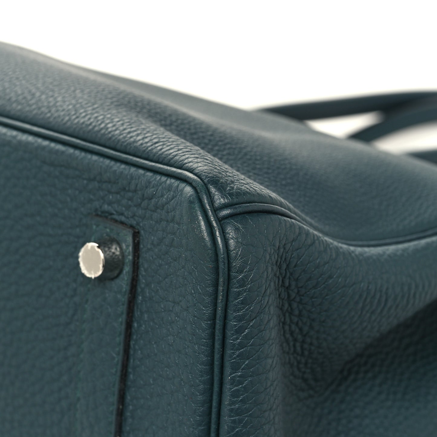 Togo Swift Officier Birkin 35 Vert Cypress Bleu Zellige