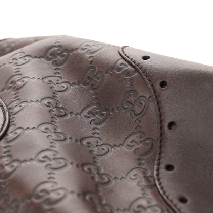 Gucci Guccissima Large Punch Tote Chocolate Brown 14 of 15