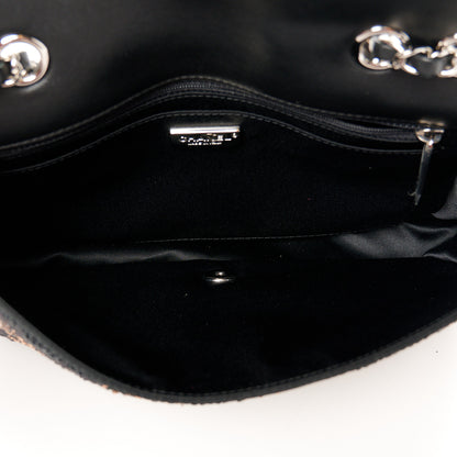 Chanel Sequin Medium Single Flap Black Gold 5 of 11